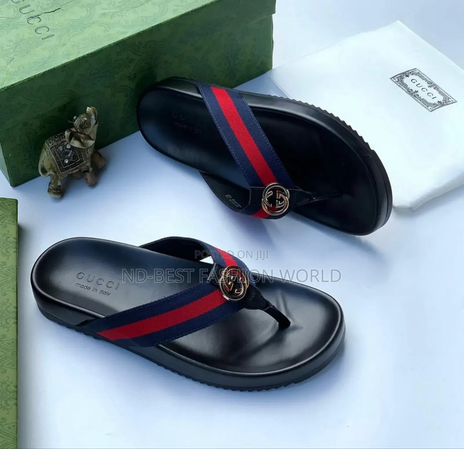 Simple Gucci Leather Slippers