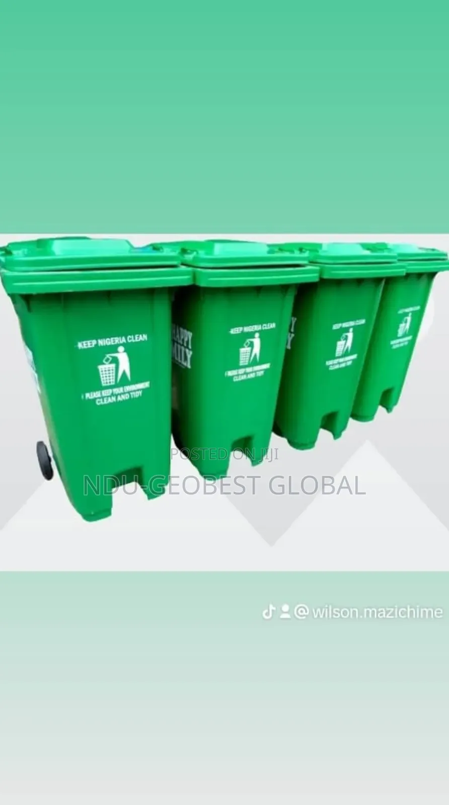 240 Litre Pitmann Plastic Waste Bin