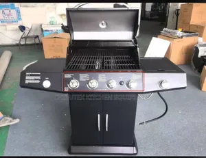 Industrial Barbecue Machine 4 Burners With Gas Cooker