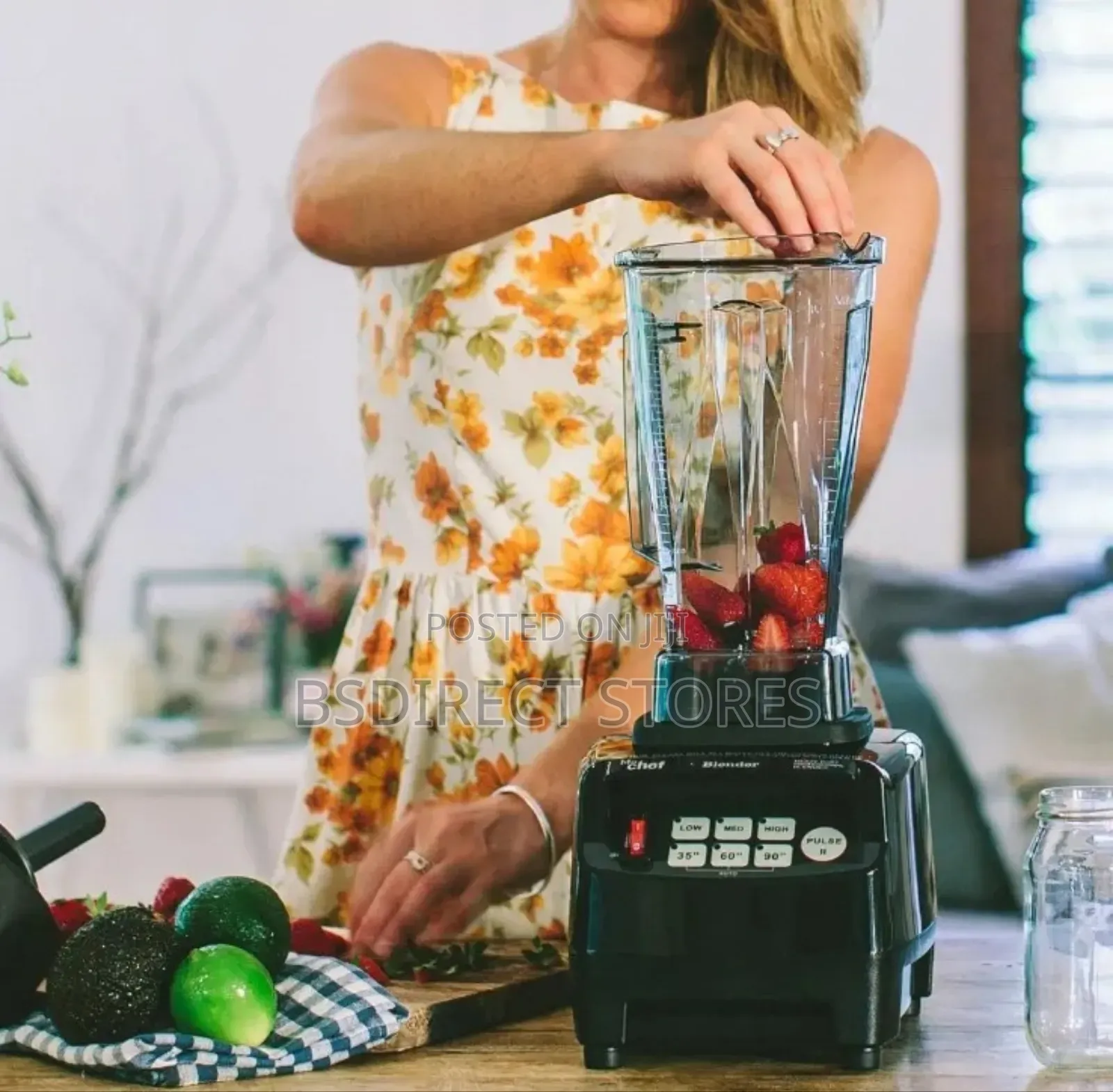 Biochef High Performance Blender White Commercial Style 2ltr