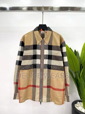 Photo - *Burberry Exaggerated Check Wool Cotton Over-Shirt