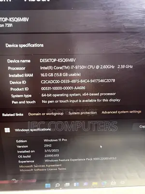 Laptop Dell Inspiron 7566 16GB Intel Core I7 SSD 512GB