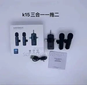 3 in 1 Wireless Lavalier Microphone Universal