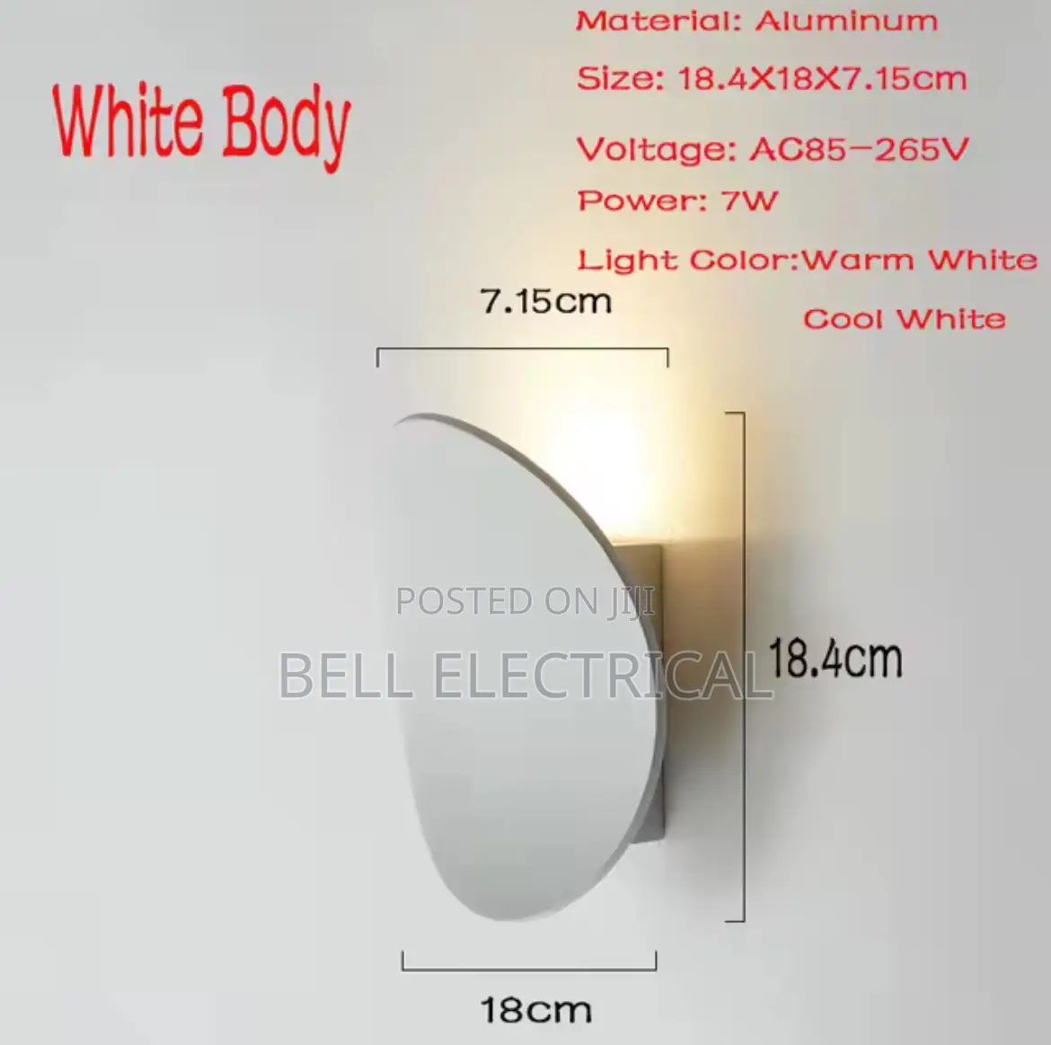 White Led Indoor Wall Lamp