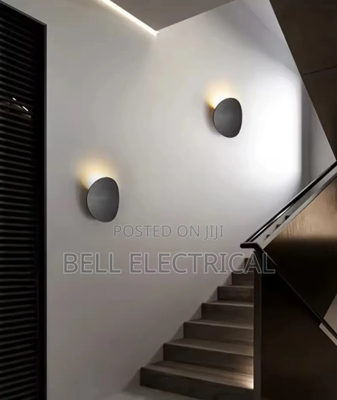 Black Down or Up Light Aluminum Sconce