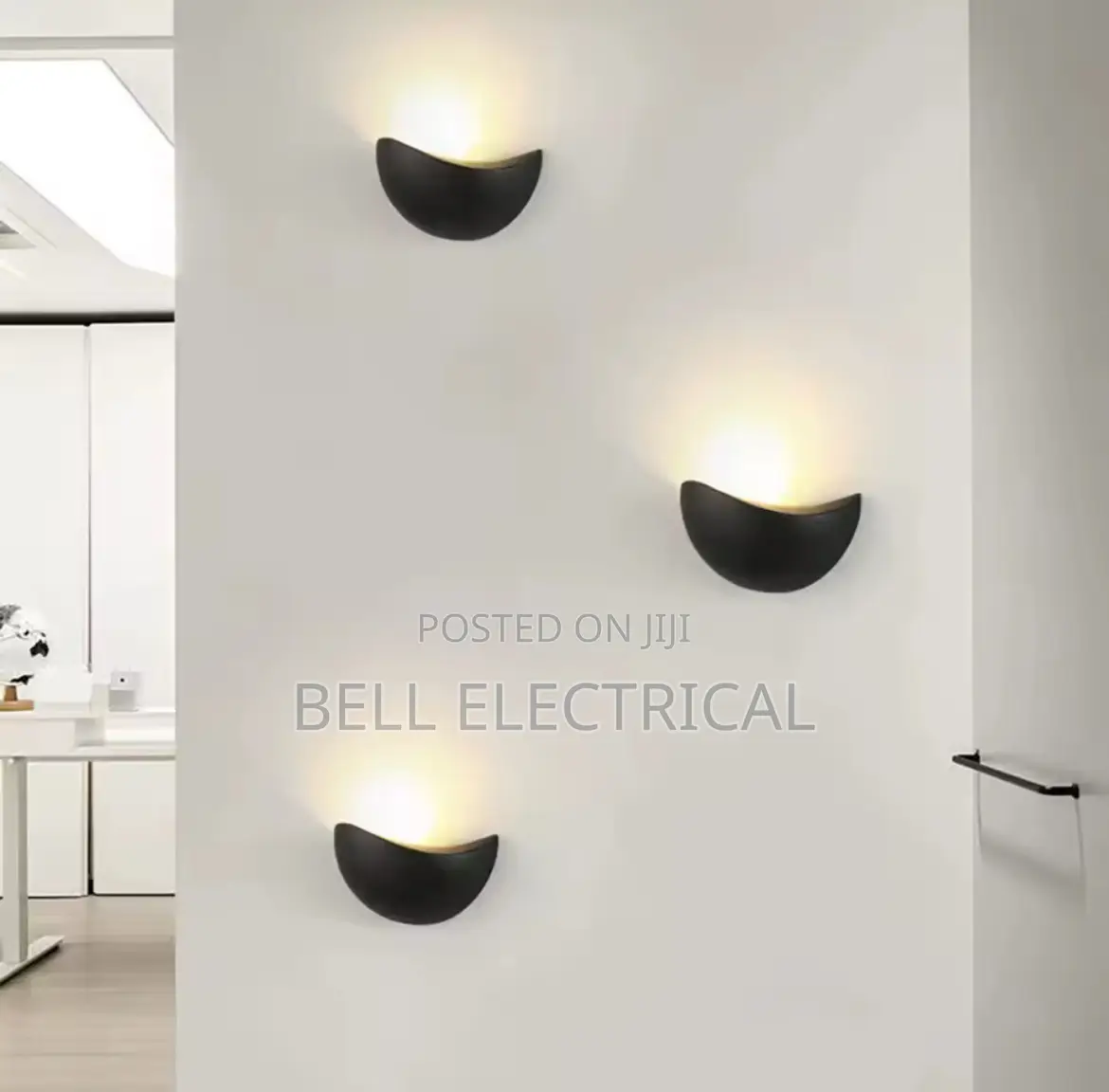 Black Led Wall Lamp Modern Minimalist Style