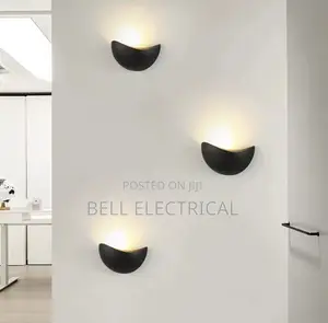 Black Led Wall Lamp Modern Minimalist Style