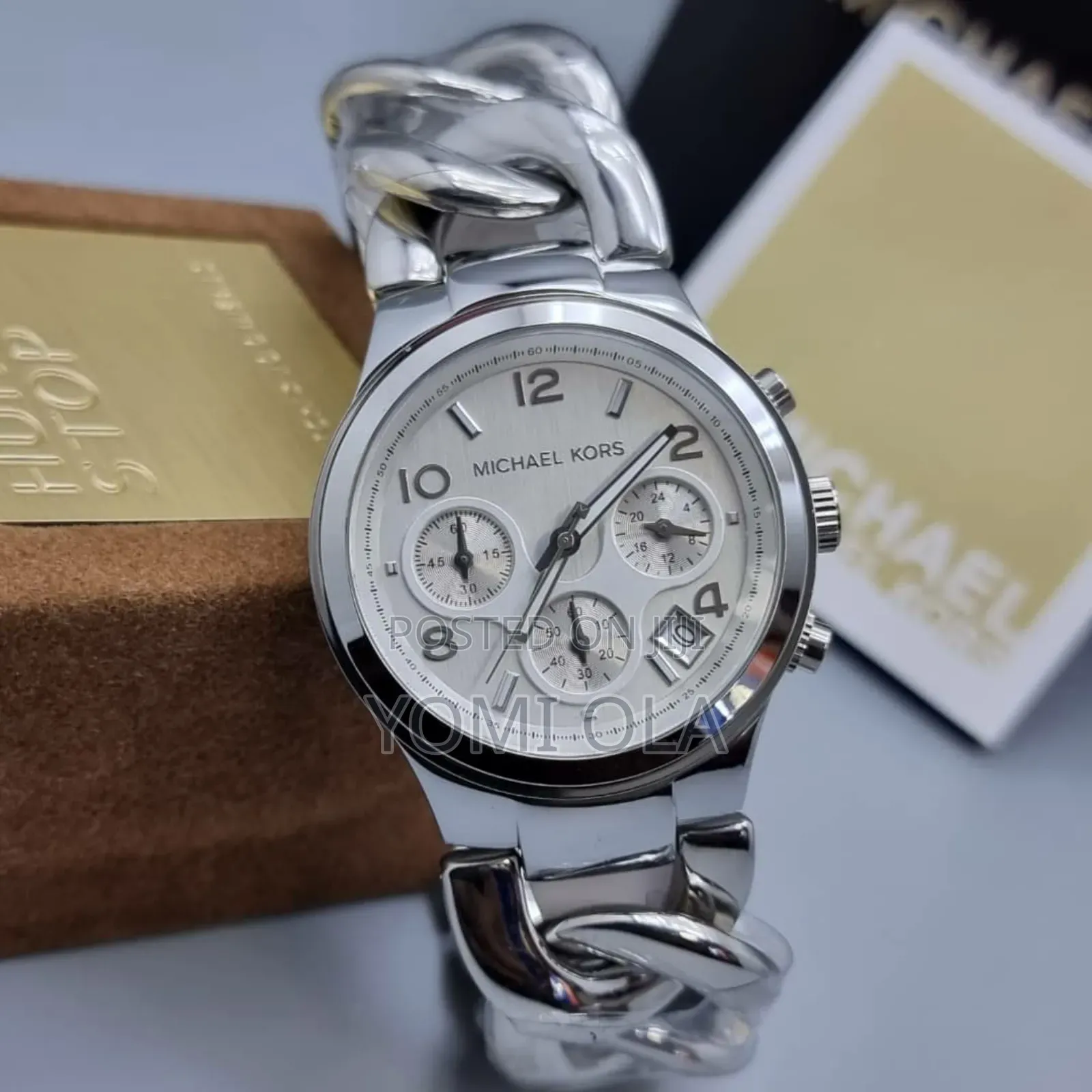 Michael Kors Chronograph Twist Chain Watch