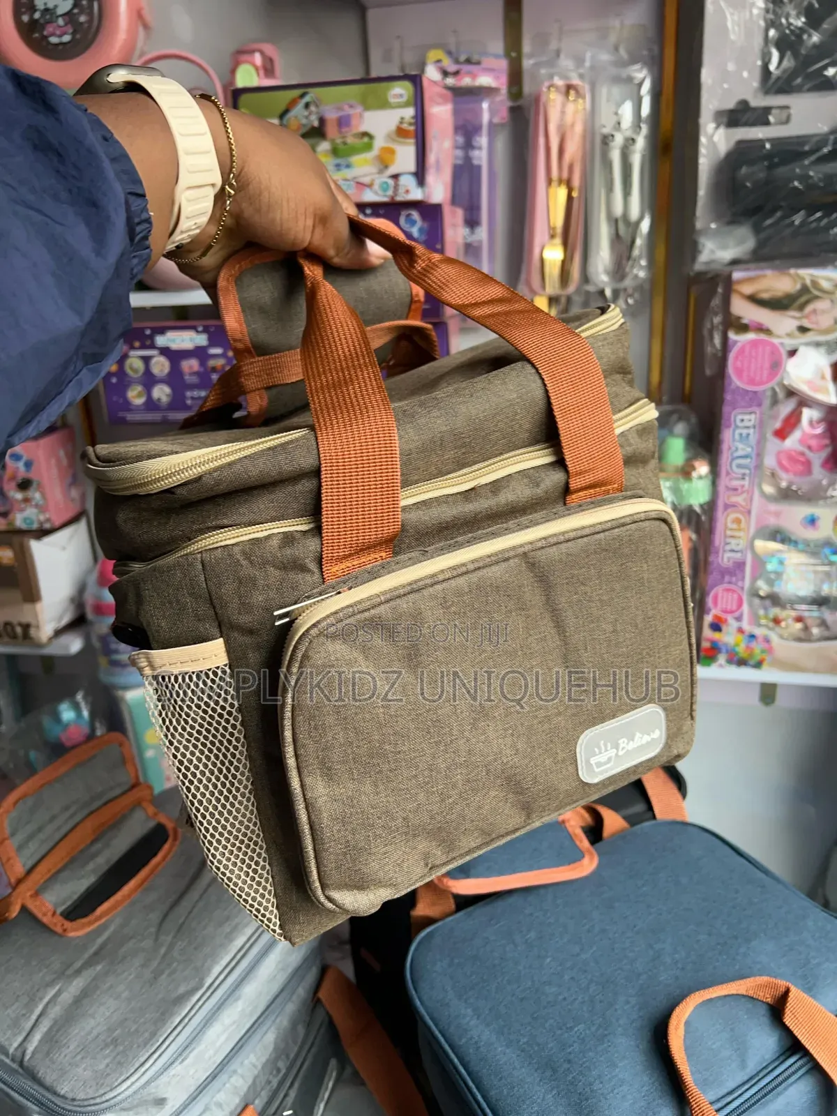 Double Layer Insulated Lunch Bag
