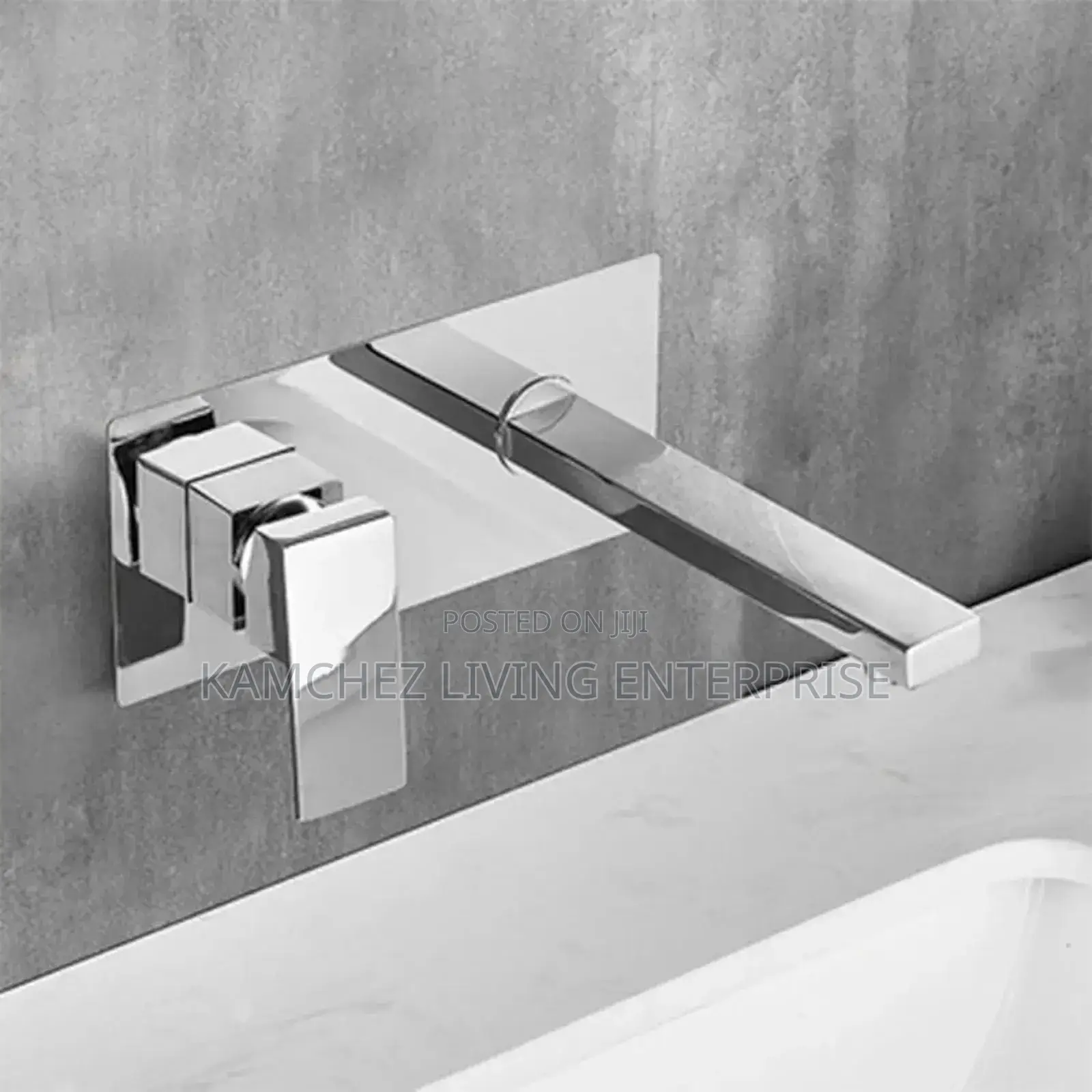 Wall Mounted Basin Mixer Tap – Chrome, Hot/Cold Flow