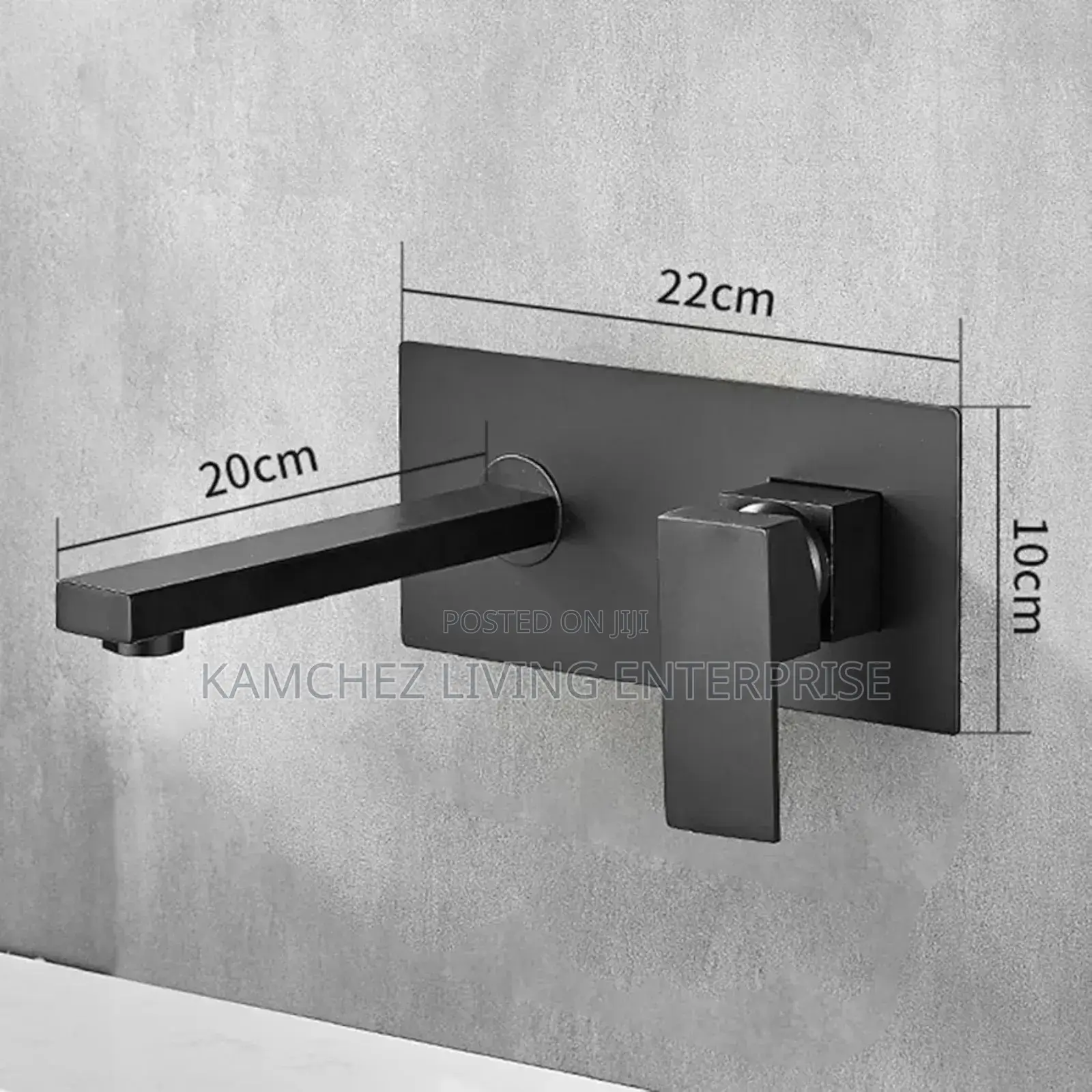 Wall Mounted Basin Mixer Tap – Chrome, Hot/Cold Flow