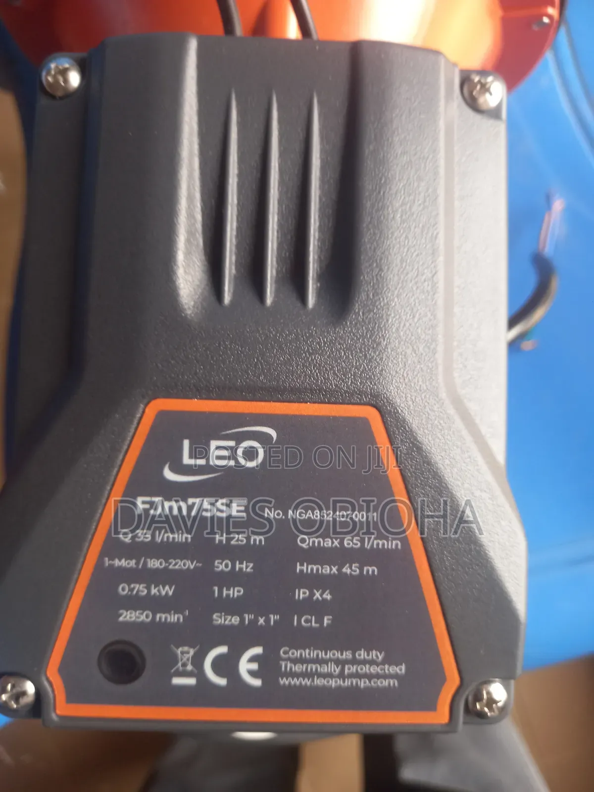 1hp Leo Complete Booster Set Pump
