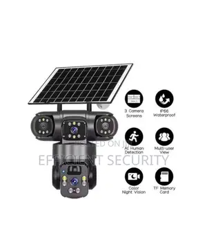V380 8mp Triple Lens PTZ Solar Camera