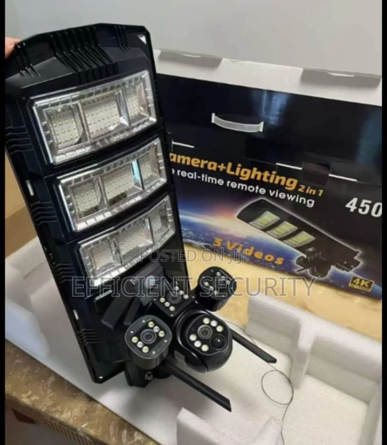  Four Lens V380 Solar Street Light Camera
