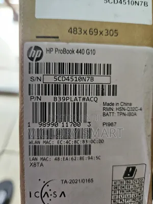 New Laptop HP ProBook 440 G10 16GB Intel Core I5 SSD 512GB