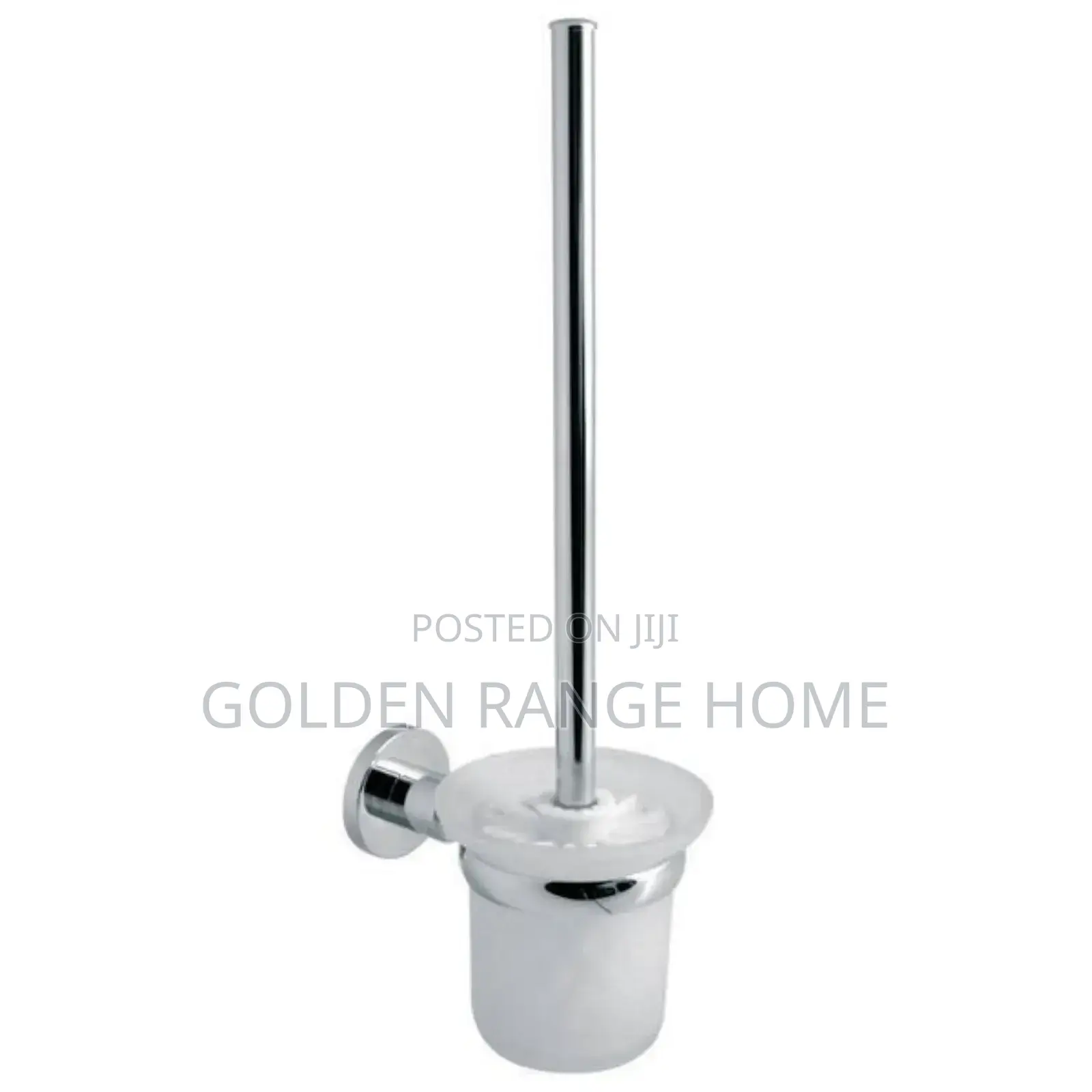 Wall Mount Silver Toilet Brush