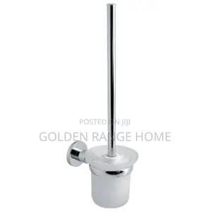 Wall Mount Silver Toilet Brush
