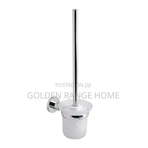 Wall Mount Silver Toilet Brush