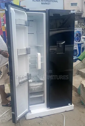 >>Hisense Inverter Side by Side Fridge With Water Dispenser<