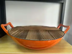 Cast Iron Wok Pan 36cm