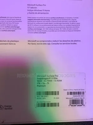 New Microsoft Surface Pro 1 TB