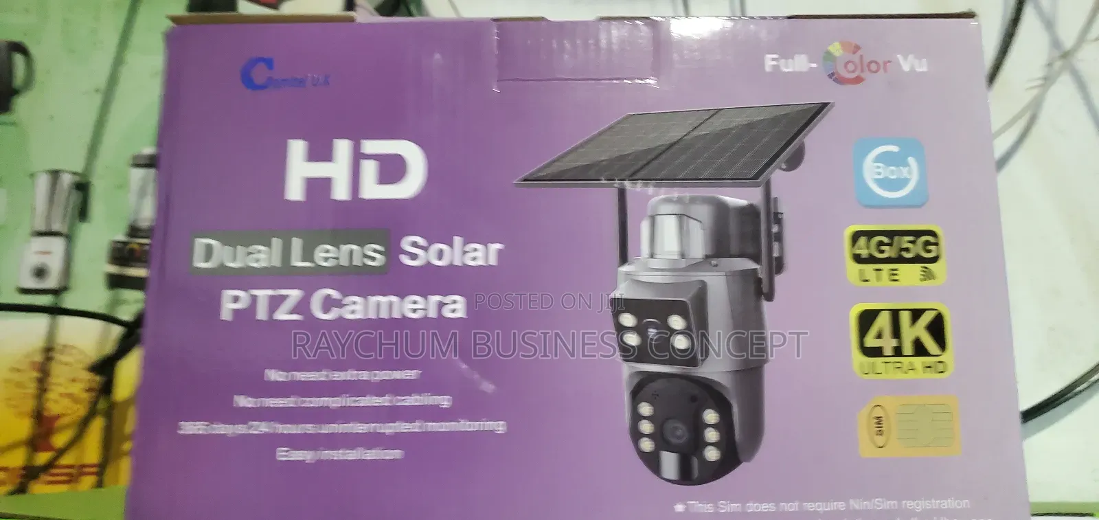 Hd Solar Camera Dual Lens Solar PTZ Camera4g/5g Ubox