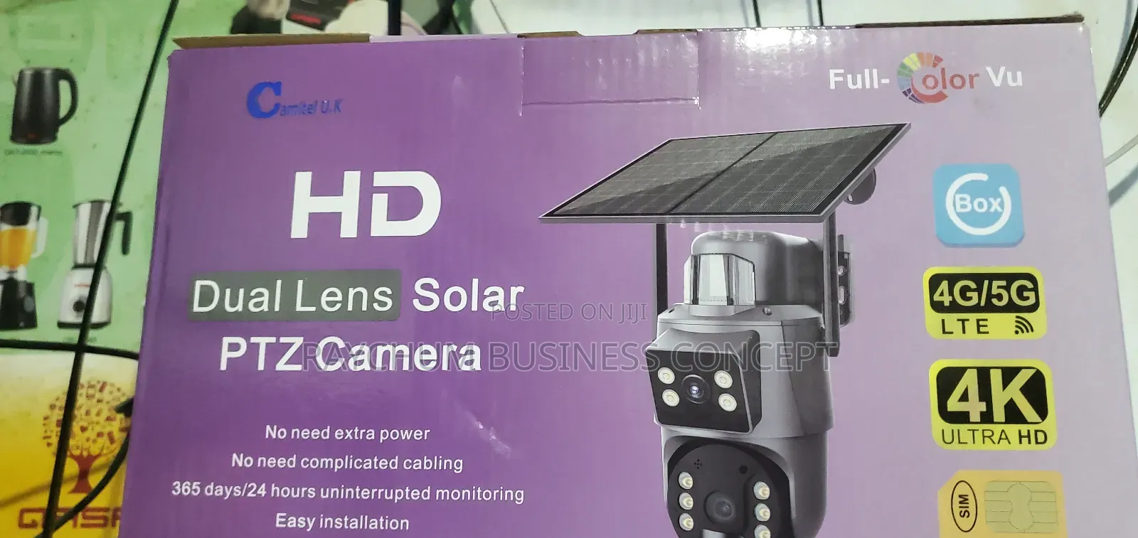 Hd Solar Camera Dual Lens Solar PTZ Camera4g/5g Ubox