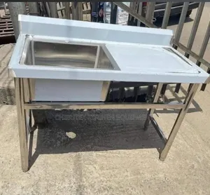 Industrial Stainless Steel Sink Single Side