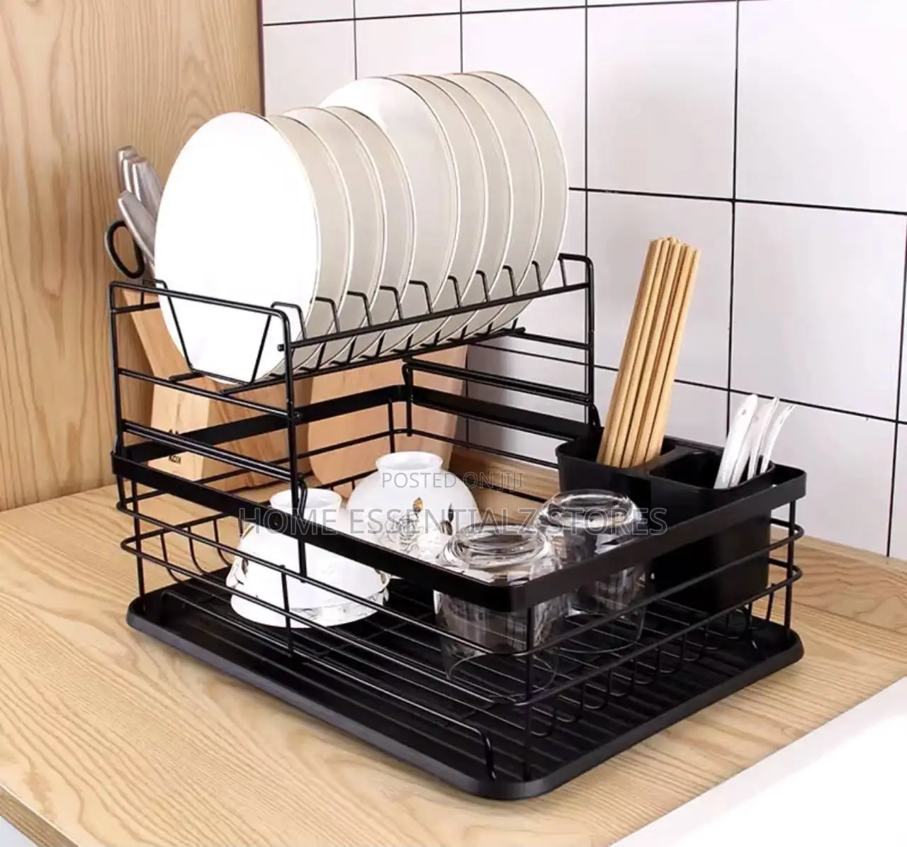 Kitchen Dish Rack - Cutlery Plates Rack