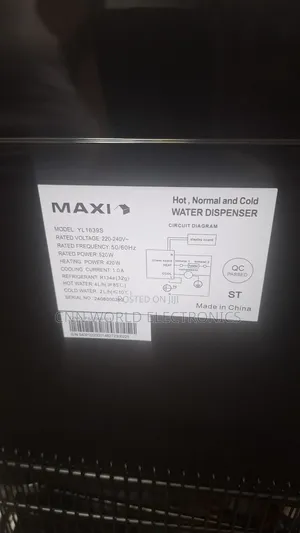 Maxi Bottom Loading Water Dispenser Hot & Cold Normal Water