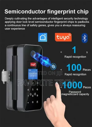 Glass Door Lock With Fingerprint