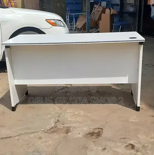 White Office Table With 3 Drawers