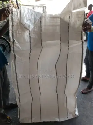 New White Plain Jumbo Container Woven Fabric Bag (1500kg).