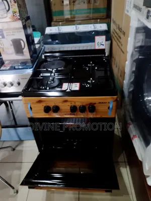 Maxi 3+1(Electric) Burner, 60*60cm, Wooden Color.