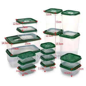 17pcs Fridge Freezer Airtight Storage Container Set With Lids