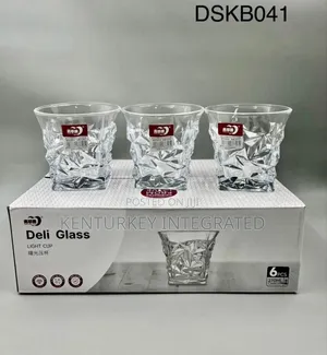 6-PCS Deli Glass Light Cup 270ml Capacity
