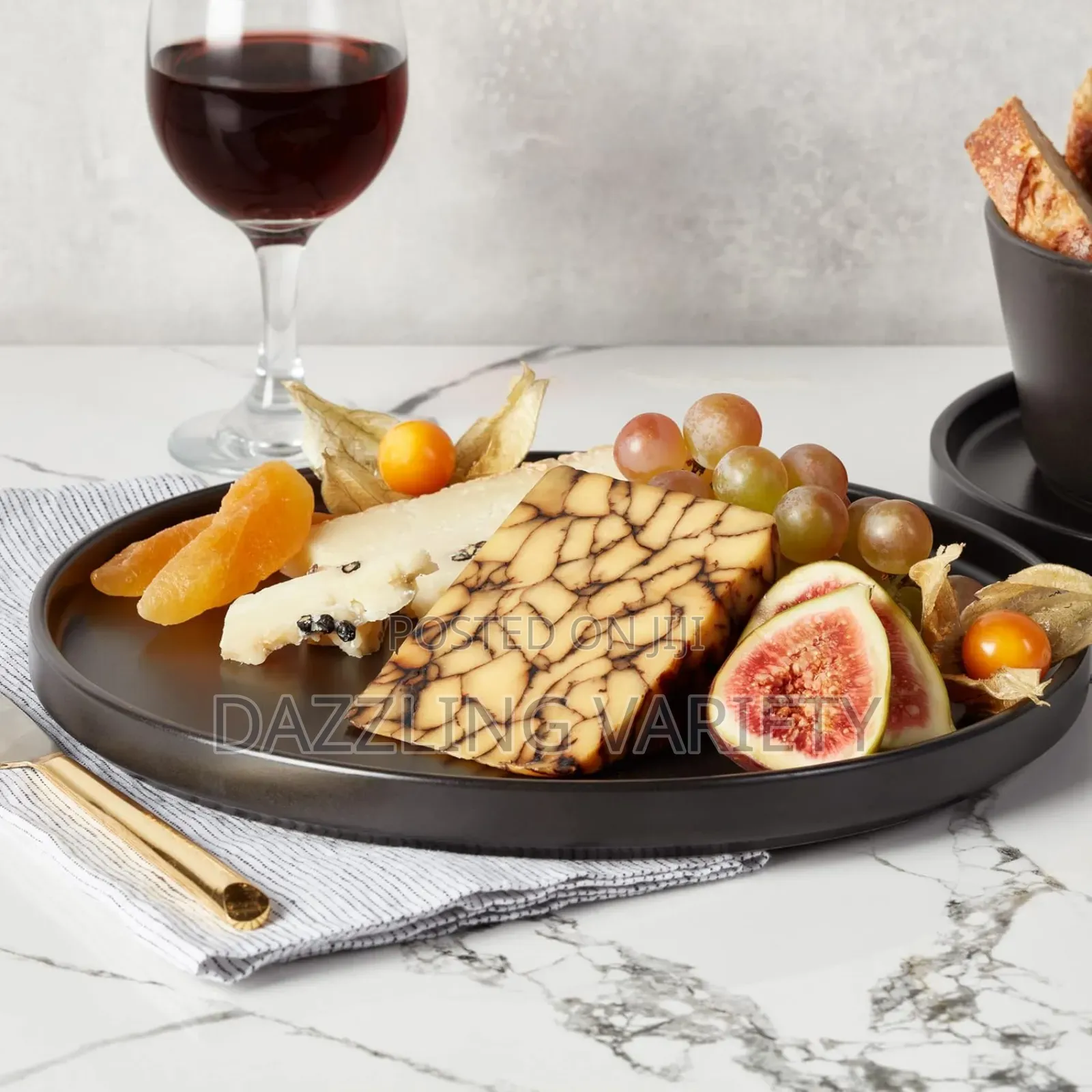 16pcs Luxury Black Ceramic Dinner Set