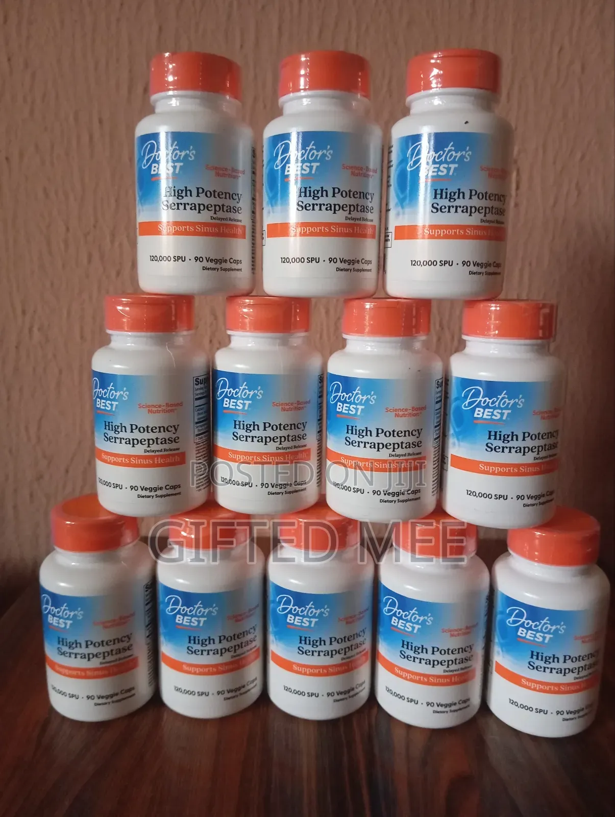 Serrapeptase, High Potency,120,000 Spu, 90 Caps