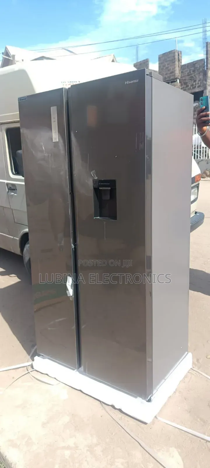 Brand New Hisense Side-Side Fridge√529l√Water Dispenser√