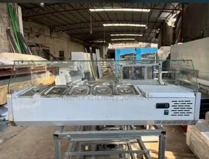 Industrial Salad Bar Display