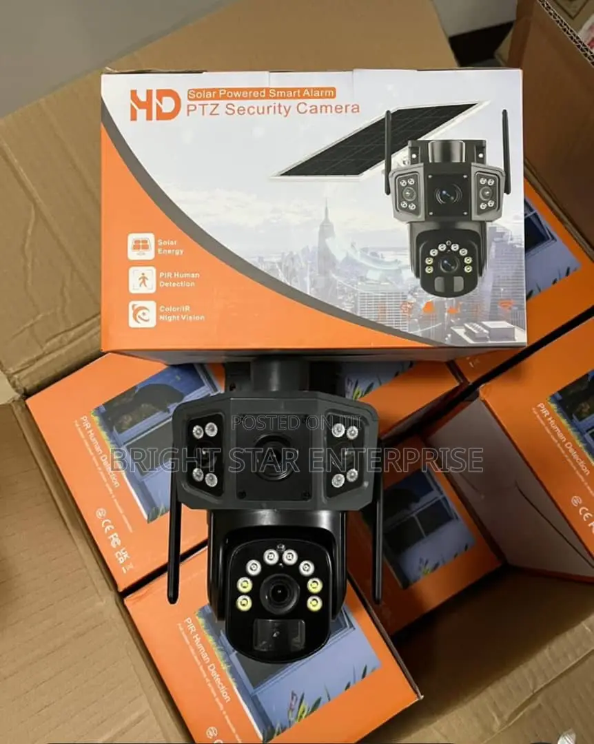 Sloar Powered Smart Double Lens Camera PTZ Security Camera