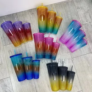 3 in 1 Snapkeez Glitter Sippy Cup With Individual Straws