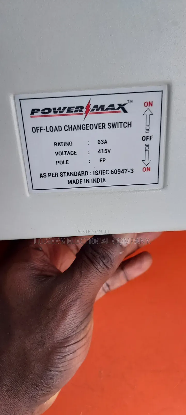 High Quality Powermax 63 Amps Changeover Switch