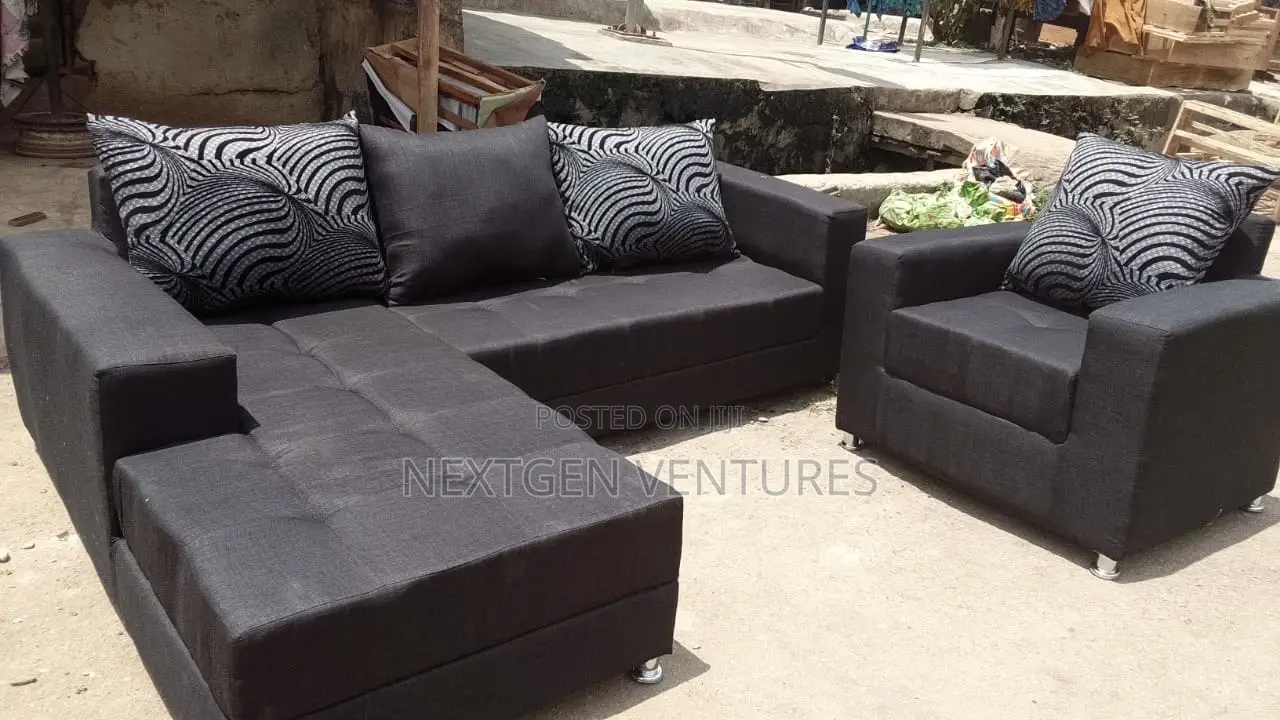 Fabric Couch Sofa Full Set 6 Seaters