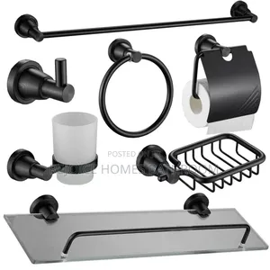 Luxury Black Bathroom Accessory Set for Bathroom