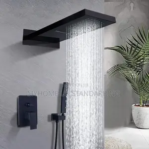 Black Concealed Panel Shower