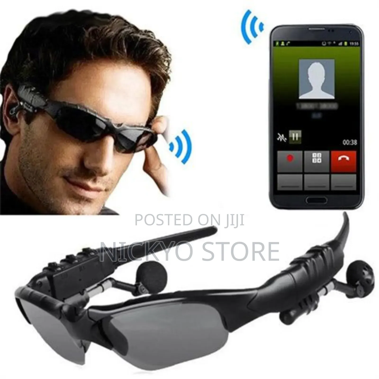 Smart Bluetooth Sunglasses With Built-in Microphone