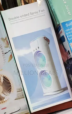 Double Ended Cooling Mist Rechargeable Fan