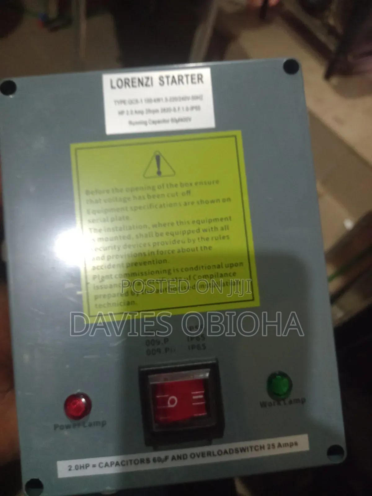 2hp Lorenzi Control Box