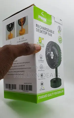 Rechargeable 5 Inches Desktop Fan